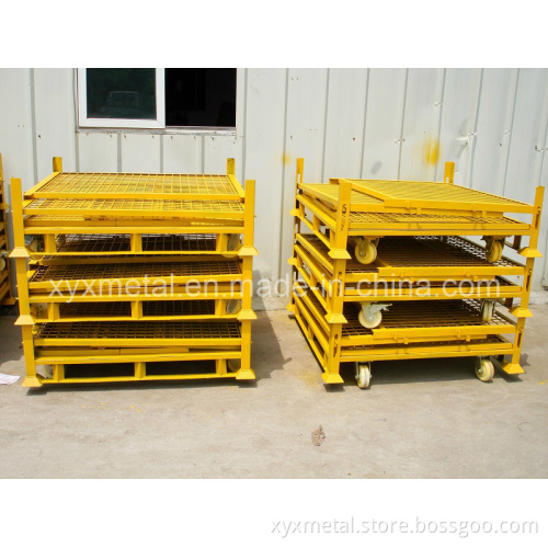 Heavy Duty Metal Staorage Folding Rolling Stillage Withe Wheels